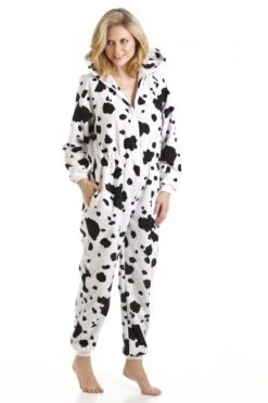 Camille Black And White Dalmatian Print Hooded Onesie -Camille Sales Store camille black and white dalmatian print hooded onesie p1817 11439 medium