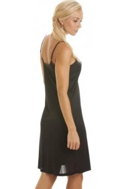 Camille Black Knee Length Full Slip Chemise -Camille Sales Store camille black knee length full slip chemise p458 1802 medium
