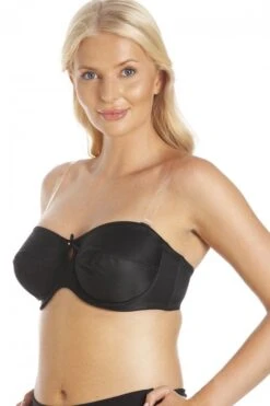 Camille Black Strapless Multiway Non Padded Underwired Bra -Camille Sales Store camille black strapless multiway non padded underwired bra p394 54267 medium