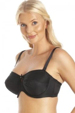 Camille Black Strapless Multiway Non Padded Underwired Bra -Camille Sales Store camille black strapless multiway non padded underwired bra p394 54269 medium