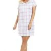 Camille Blue And Pink Checkered Cotton Nightdress -Camille Sales Store camille blue and pink checkered cotton nightdress p3598 41853 medium