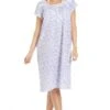Camille Blue Floral White Short Sleeve Nightdress -Camille Sales Store camille blue floral white short sleeve nightdress p3575 40921 medium