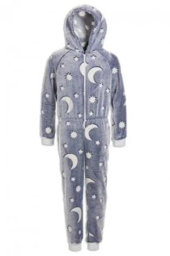 Camille Camille Child Glow In The Dark Onesies Grey