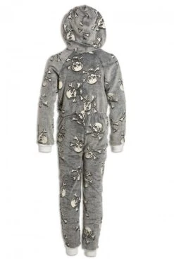 Camille Camille Child Glow In The Dark Onesies Grey Skull -Camille Sales Store camille child glow in the dark onesies grey skull p3938 55230 medium