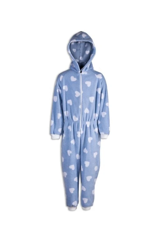 Camille Camille Childrens Blue & White Heart Print Onesies 3 Camille Camille Childrens Blue & White Heart Print Onesies