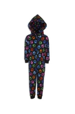Camille Camille Childrens Paw Print Onesie Pyjama Sets