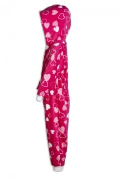 Camille Childrens Pink Heart Print Fleece Hooded All In One Onesie -Camille Sales Store camille childrens pink heart print fleece hooded all in one onesie p2377 9966 medium