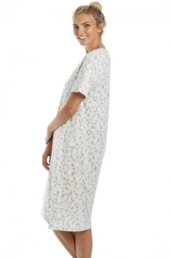 Camille Classic Aqua Blue Floral Print Jersey Cotton Nightdress -Camille Sales Store camille classic aqua blue floral print jersey cotton nightdress p3859 59268 medium