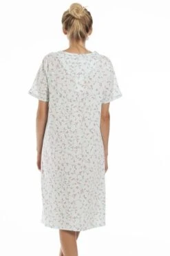 Camille Classic Aqua Blue Floral Print Jersey Cotton Nightdress -Camille Sales Store camille classic aqua blue floral print jersey cotton nightdress p3859 59269 medium