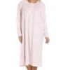 Camille Classic Long Sleeve Pink Polka Dot Soft Fleece Nightdress