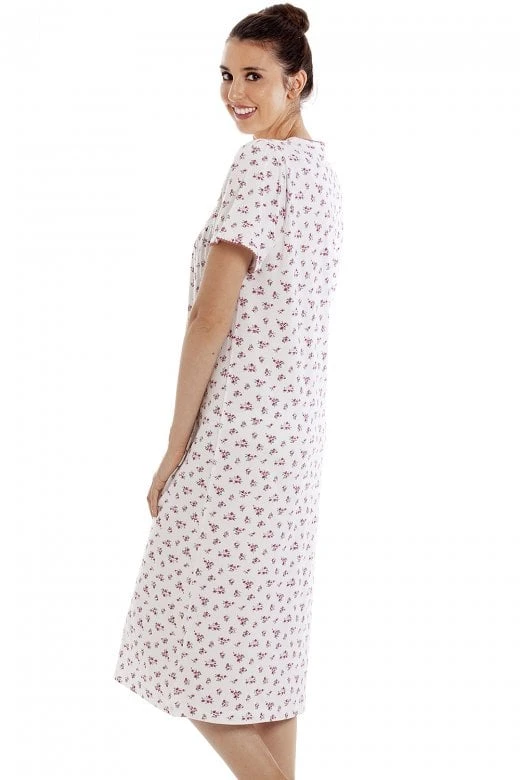 Camille Classic Short Sleeved Floral Nightdresses 6 Camille Classic Short Sleeved Floral Nightdresses - Image 4