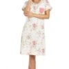 Camille Classic Short Sleeved Pink & Grey Floral Nightdress -Camille Sales Store camille classic short sleeved pink grey floral nightdress p3590 41421 medium