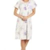 Camille Classic Short Sleeved Purple & Grey Floral Nightdress 2 Camille Classic Short Sleeved Purple & Grey Floral Nightdress -Camille Sales Store camille classic short sleeved purple grey floral nightdress p3589 41436 medium