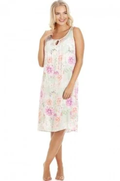Camille Classic Sleeveless Floral Print Chemise