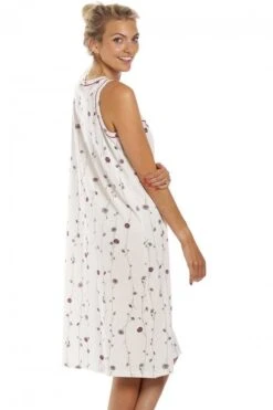 Camille Cream Sleeveless Poppy Print Nightdress -Camille Sales Store camille cream sleeveless poppy print nightdress p3882 59284 medium