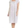 Camille Grey Floral White Short Sleeve Nightdress -Camille Sales Store camille grey floral white short sleeve nightdress p3580 40941 medium