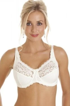 Camille Ivory Lace Non Padded Underwired Bra