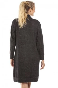 Camille Long Sleeve Cowl Neck Lightweight Knitted Black Hacci Nightdress -Camille Sales Store camille long sleeve cowl neck lightweight knitted black hacci nightdress p3852 57232 medium