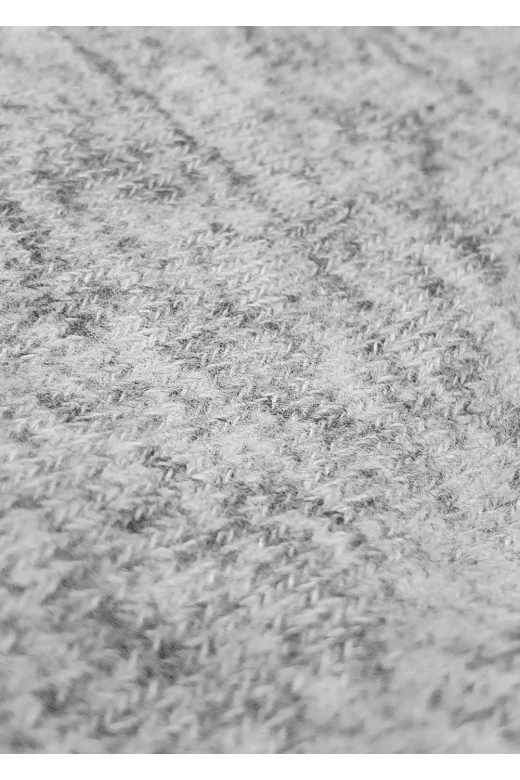 Camille Long Sleeve Cowl Neck Lightweight Knitted Grey Hacci Nightdress 7 Camille Long Sleeve Cowl Neck Lightweight Knitted Grey Hacci Nightdress - Image 5