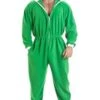 Camille Mens All In One Green Fleece Hooded Pocketed Onesie -Camille Sales Store camille mens all in one green fleece hooded pocketed onesie p1865 6104 medium