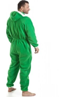 Camille Mens All In One Green Fleece Hooded Pocketed Onesie -Camille Sales Store camille mens all in one green fleece hooded pocketed onesie p1865 6108 medium