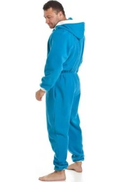 Camille Mens Blue All In One Fleece Hooded Pocketed Onesie -Camille Sales Store camille mens blue all in one fleece hooded pocketed onesie p1866 6111 medium