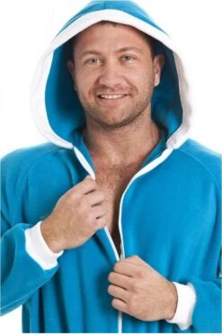 Camille Mens Blue All In One Fleece Hooded Pocketed Onesie -Camille Sales Store camille mens blue all in one fleece hooded pocketed onesie p1866 6112 medium