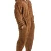 Camille Mens Luxury Caramel Brown Leopard Print Hooded Onesie -Camille Sales Store camille mens luxury caramel brown leopard print hooded onesie p1432 3849 medium