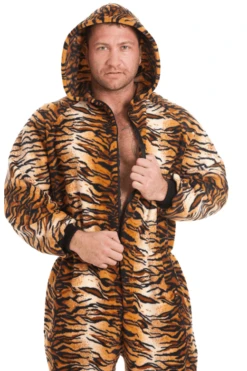 Camille Mens Luxury Gold Tiger Print Hooded Onesie 12 Camille Mens Luxury Gold Tiger Print Hooded Onesie -Camille Sales Store camille mens luxury gold tiger print hooded onesie p1573 57956 medium