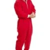 Camille Mens Luxury Red Hooded Onesie