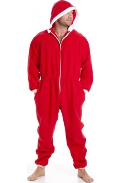 Camille Mens Luxury Red Hooded Onesie -Camille Sales Store camille mens luxury red hooded onesie p1572 4251 medium