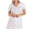Camille Multi Coloured Polka Dot White Cotton Nightdress -Camille Sales Store camille multi coloured polka dot white cotton nightdress p3838 52396 medium