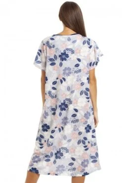 Camille Multicoloured Floral Leaf Print Jersey Nightdress -Camille Sales Store camille multicoloured floral leaf print jersey nightdress p3874 59749 medium