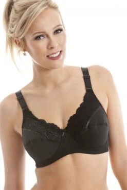 Camille Non Wired Full Cup Support Black Mastectomy Bra -Camille Sales Store camille non wired full cup support black mastectomy bra p2285 9385 medium