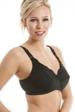Camille Non Wired Full Cup Support Black Mastectomy Bra -Camille Sales Store camille non wired full cup support black mastectomy bra p2285 9387 medium