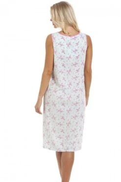 Camille Pink Floral Print Aqua Blue Sleeveless Nightdress -Camille Sales Store camille pink floral print aqua blue sleeveless nightdress p3569 40761 medium