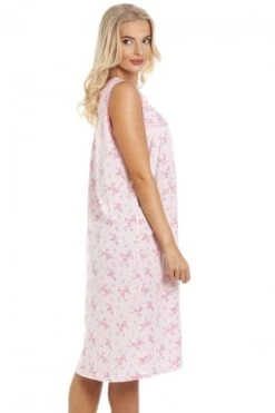 Camille Pink Floral Print Sleeveless Nightdress -Camille Sales Store camille pink floral print sleeveless nightdress p3573 40889 medium
