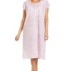 Camille Pink Floral White Short Sleeve Nightdress -Camille Sales Store camille pink floral white short sleeve nightdress p3574 40901 medium