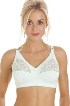 Camille Soft Cotton Comfort Non Wired Mint Green Bra