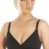 Camille Soft Cup Non-Wired Cross Over Maternity Bra With Extender Black -Camille Sales Store camille soft cup non wired cross over maternity bra with extender black p3975 64192 medium