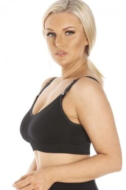 Camille Soft Cup Non-Wired Maternity Bra With Extender Black -Camille Sales Store camille soft cup non wired maternity bra with extender black p3973 64052 medium