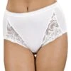 Camille Camille Three Pack Floral Lace Maxi Briefs In White -Camille Sales Store camille three pack floral lace maxi briefs in white p1199 4461 medium