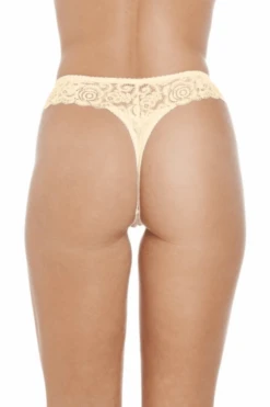 Camille Three Pack Ivory Floral Lace Melody Thong -Camille Sales Store camille three pack ivory floral lace melody thong p3692 73916 medium