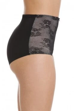 Camille Two Pack Black Seamfree High Waist Floral Mesh Briefs -Camille Sales Store camille two pack black seamfree high waist floral mesh briefs p2266 9320 medium