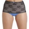 Camille Two Pack Blue Seamfree High Waist Floral Mesh Briefs