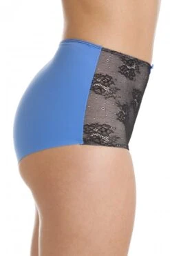 Camille Two Pack Blue Seamfree High Waist Floral Mesh Briefs -Camille Sales Store camille two pack blue seamfree high waist floral mesh briefs p2264 9311 medium