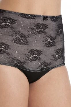 Camille Two Pack Grey Seamfree High Waist Floral Mesh Briefs -Camille Sales Store camille two pack grey seamfree high waist floral mesh briefs p2265 9317 medium