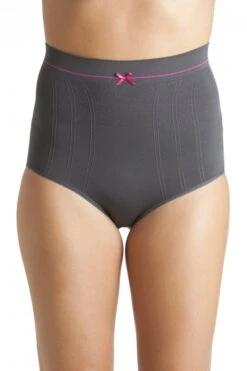 Camille Two Pack Grey Seamfree High Waist Shapewear Control Briefs