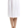 Camille White 24'' Half Length Cling Resistant Under Skirt Slip -Camille Sales Store camille white 24 half length cling resistant under skirt slip p456 17184 medium