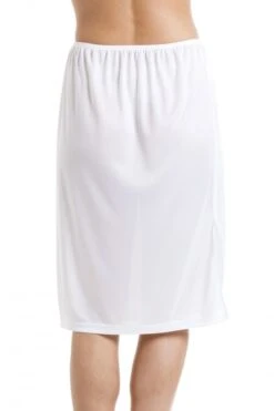 Camille White 24'' Half Length Cling Resistant Under Skirt Slip -Camille Sales Store camille white 24 half length cling resistant under skirt slip p456 17187 medium